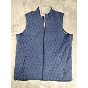 Men's Quilted Blue Vest